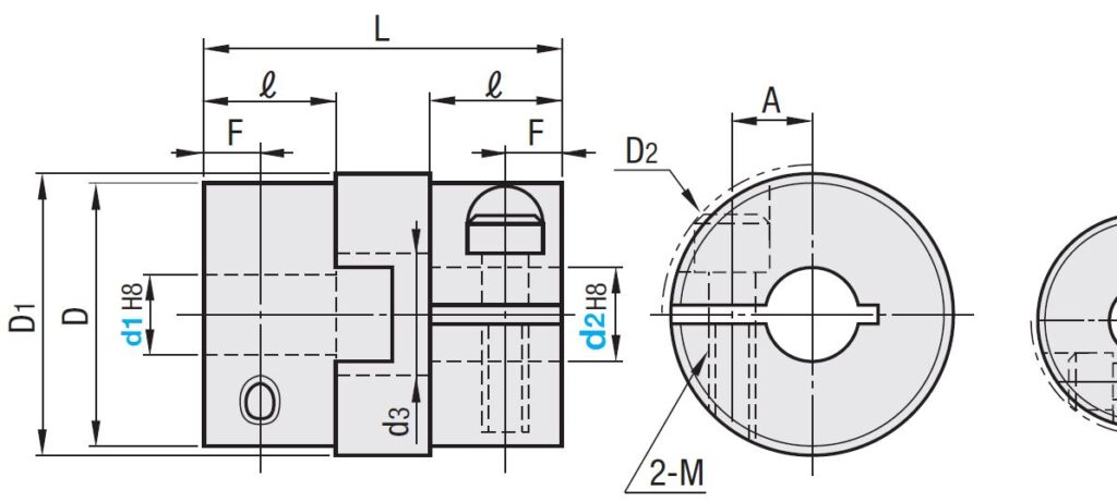 Misumi Oldham couplings